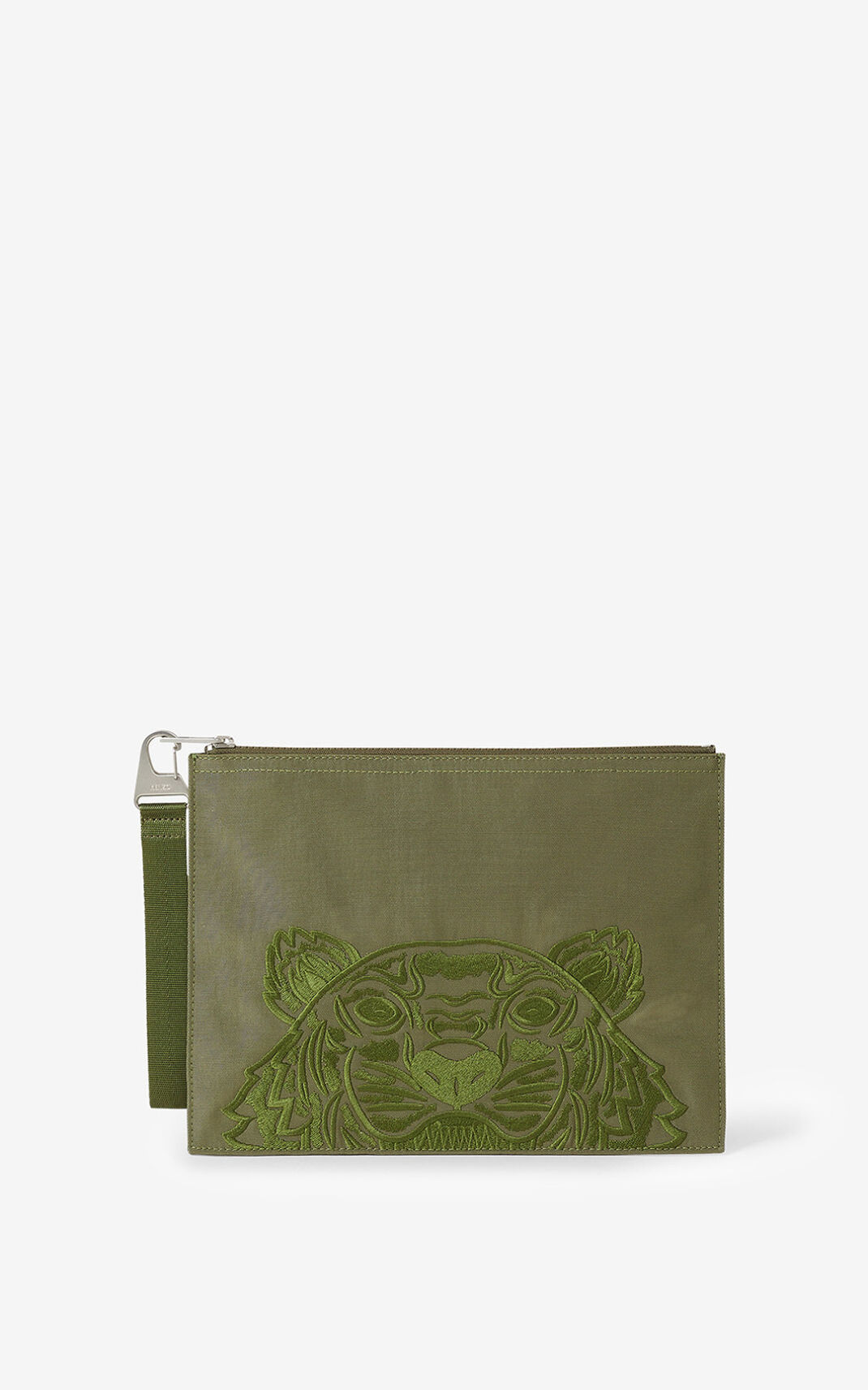 Clutch Kenzo Large Lona Kampus Tiger Hombre Verde Oliva - SKU.3128033